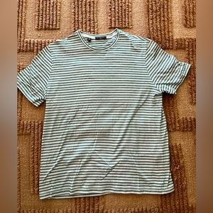 Green striped Saks 5th ave T shirt